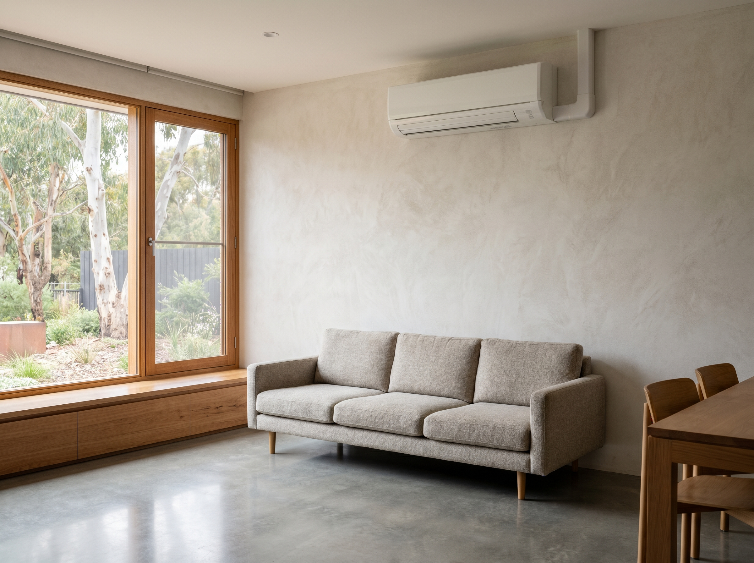 Air conditioning — Reverse-cycle AC, half a day